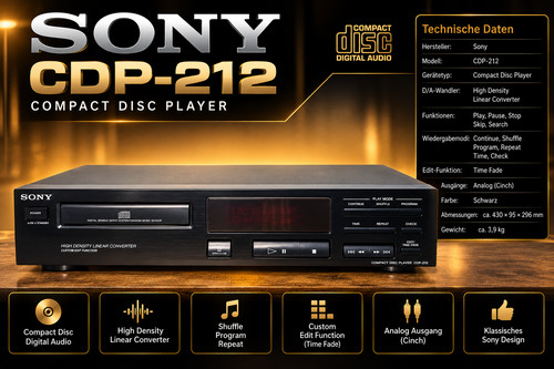 Sony cdp 212 - cdp-212, cd